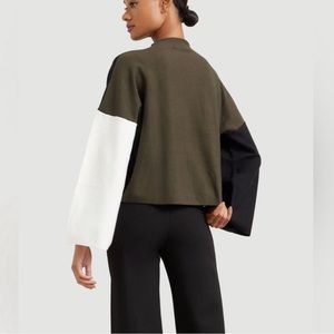 Modern Citizen Pia Sweater grey, tan, white Sz S